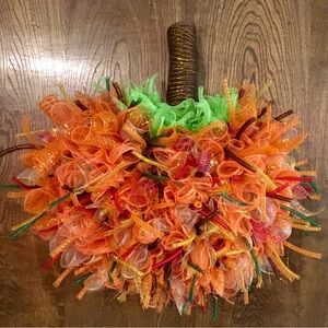 Fall pumpkin wreath